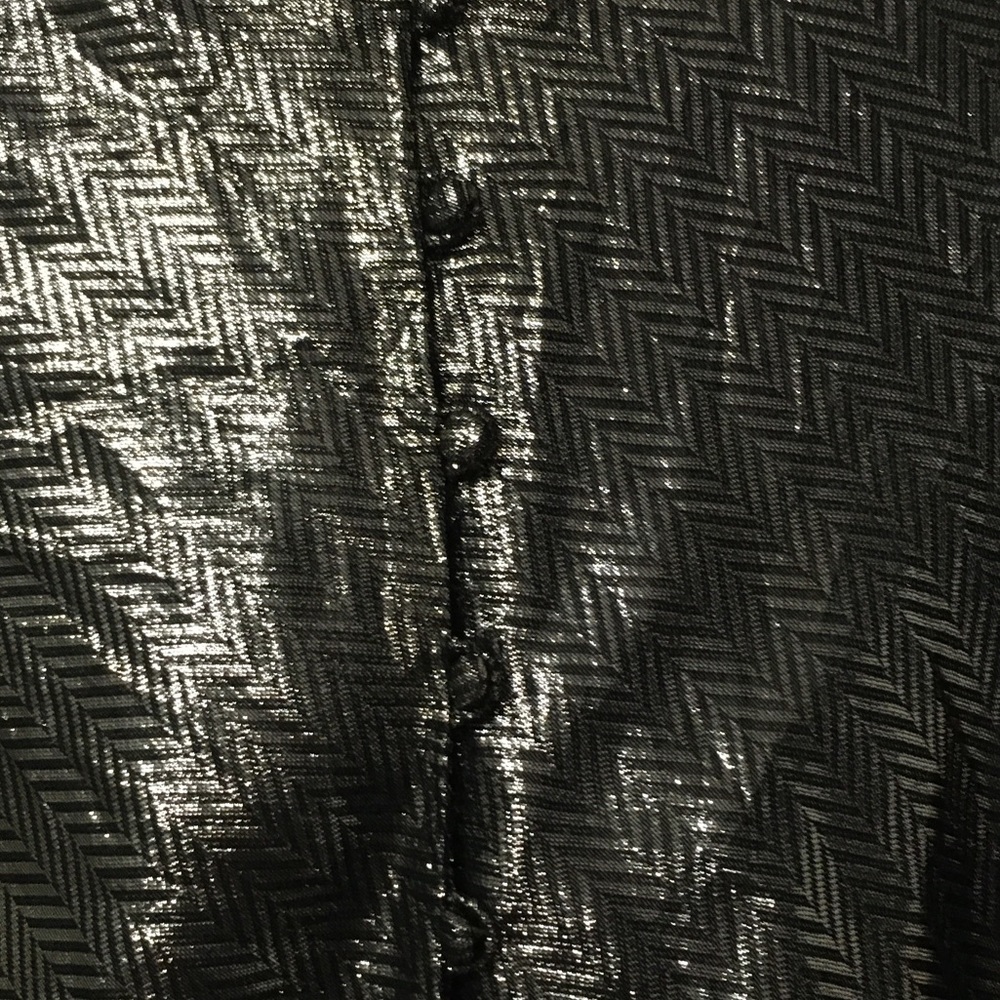 Vintage metallic Gold Lame top button‎ up back size 10 - Picture 8 of 8